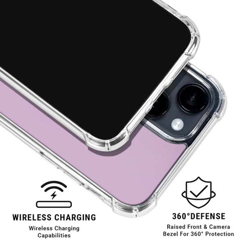 Lilac iPhone 15 Clear Case